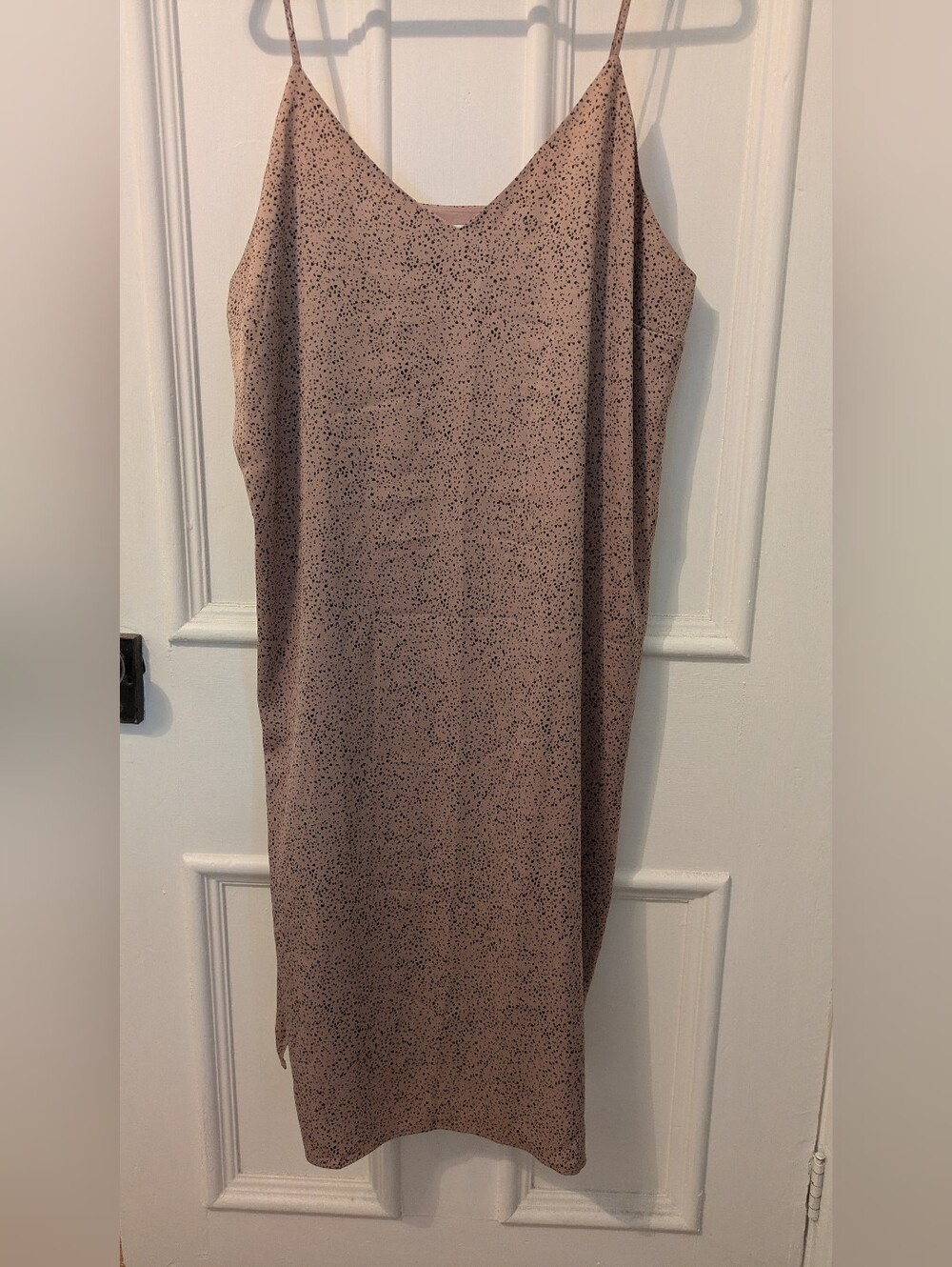 Reitmans Dusty Mauve Speckled V-neck Dress